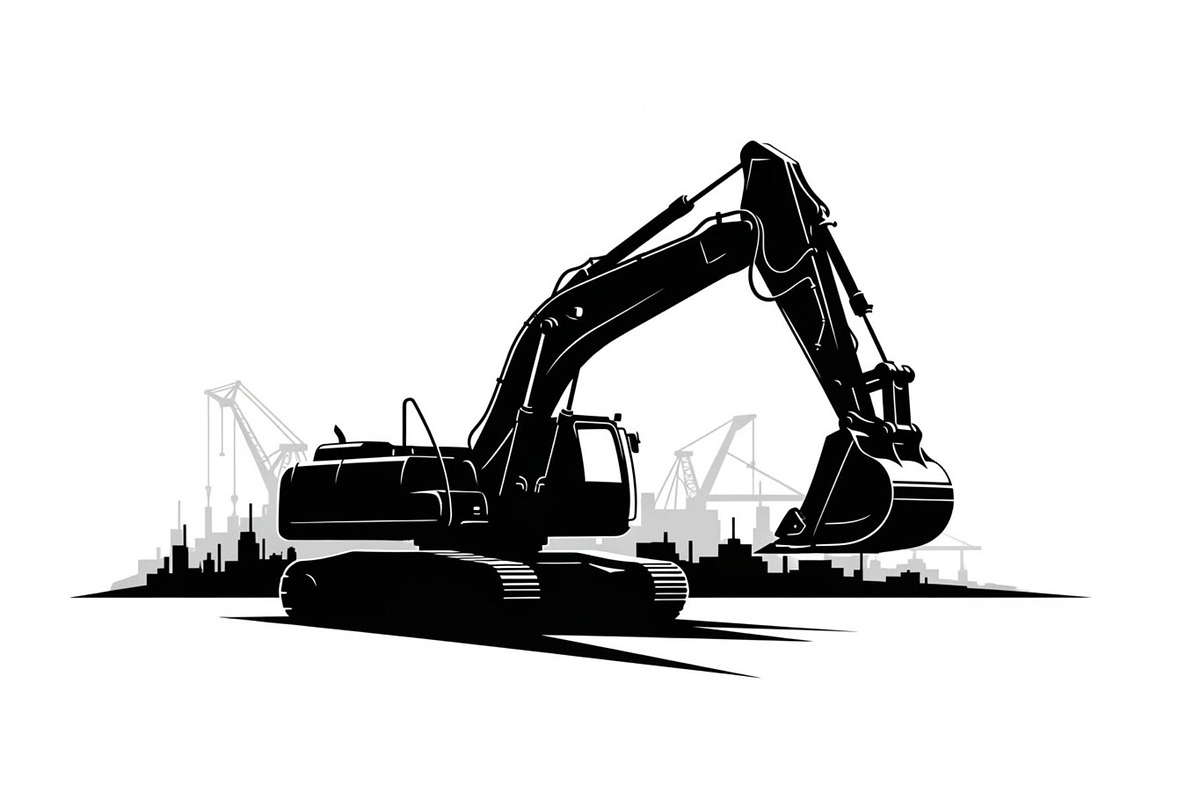 Excavator Construction Vector Bundle, an Illustration by Amazin_art (Photo 7 of 51)