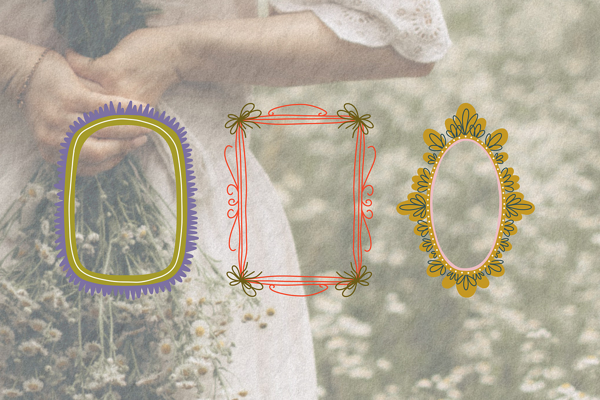 Whimsical decorative frames, a Decorative Illustration by Chikovnaya (Photo 7 of 13)