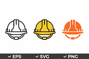 Safety Helmet Vector Icons, an Object Graphic by Artonix (Thumbnail 1 of 3)