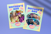 Pastel Y2K Mother's Day Photobooth, a Card Template by graphicook (Thumbnail 3 of 4)