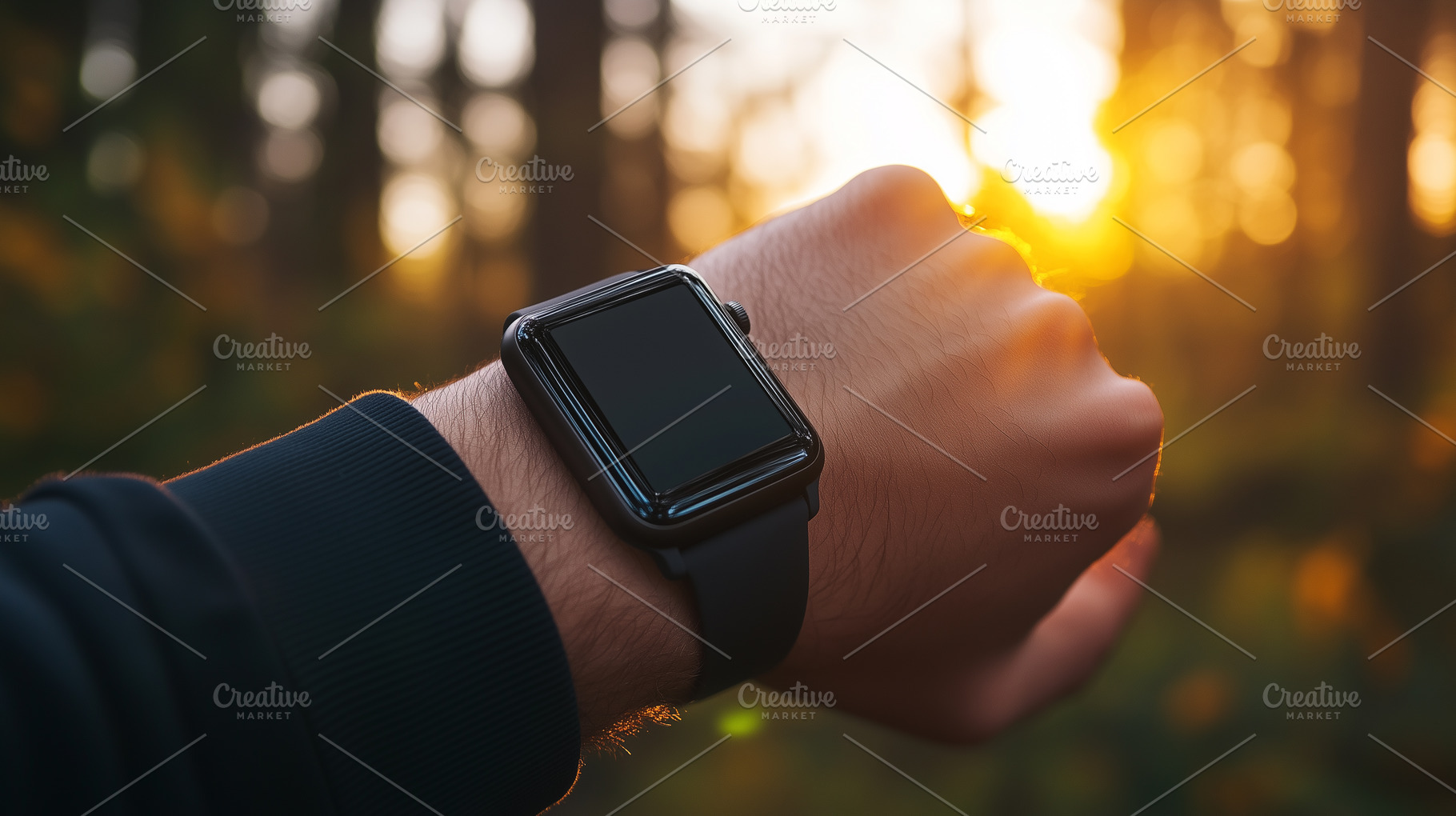 Runner wearing a black smartwatch, a Technology Photo by MistyDay