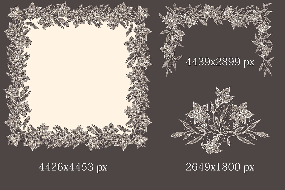 Lace seamless patterns collection., a Pattern Graphic by Ajuga (Photo 7 of 9)