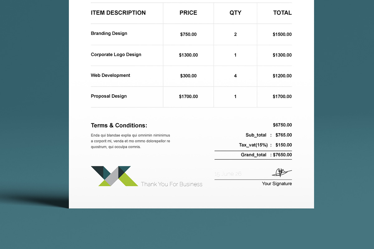 Invoice Layout