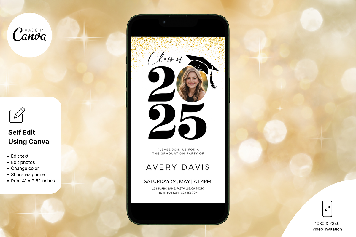 Graduation Invitation Class of 2025 preview 3