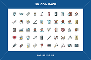 Health checkup icons, an Outline Icon by Wencory (Thumbnail 1 of 2)