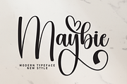 Maybie | Script Font, a Handwritten Font by Scratchones (Thumbnail 1 of 9)