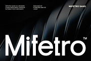 Mifetro - Modern Sans Serif Font, a Sans Serif Font by Flawless And Co (Thumbnail 1 of 10)