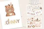 BOHO NURSERY clipart. Watercolor, an Animal Illustration by OlliArtDesign (Thumbnail 10 of 11)