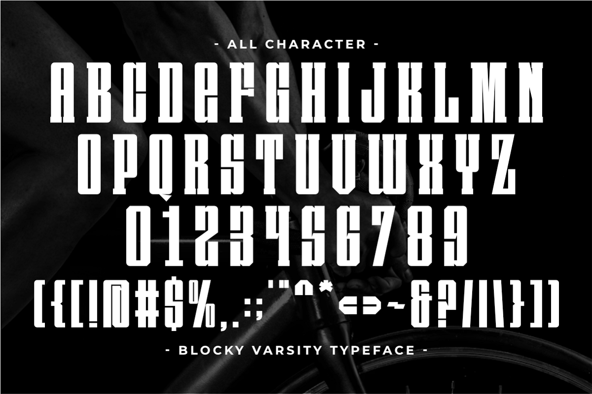 Blocky Varsity - Condensed Slab, a Slab Serif Font by Pian45 Studio (Photo 7 of 8)