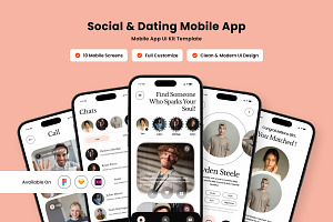 Eternia - Elegant Social Dating App, an App Template by productype1