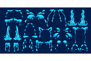 Cartoon teardrops. Tear drops cry, an Illustration by Stock-Smart-Start