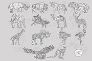 Geometric Animals Collection, an Animal Illustration by Alpha Mike Foxtrot (Thumbnail 7 of 10)