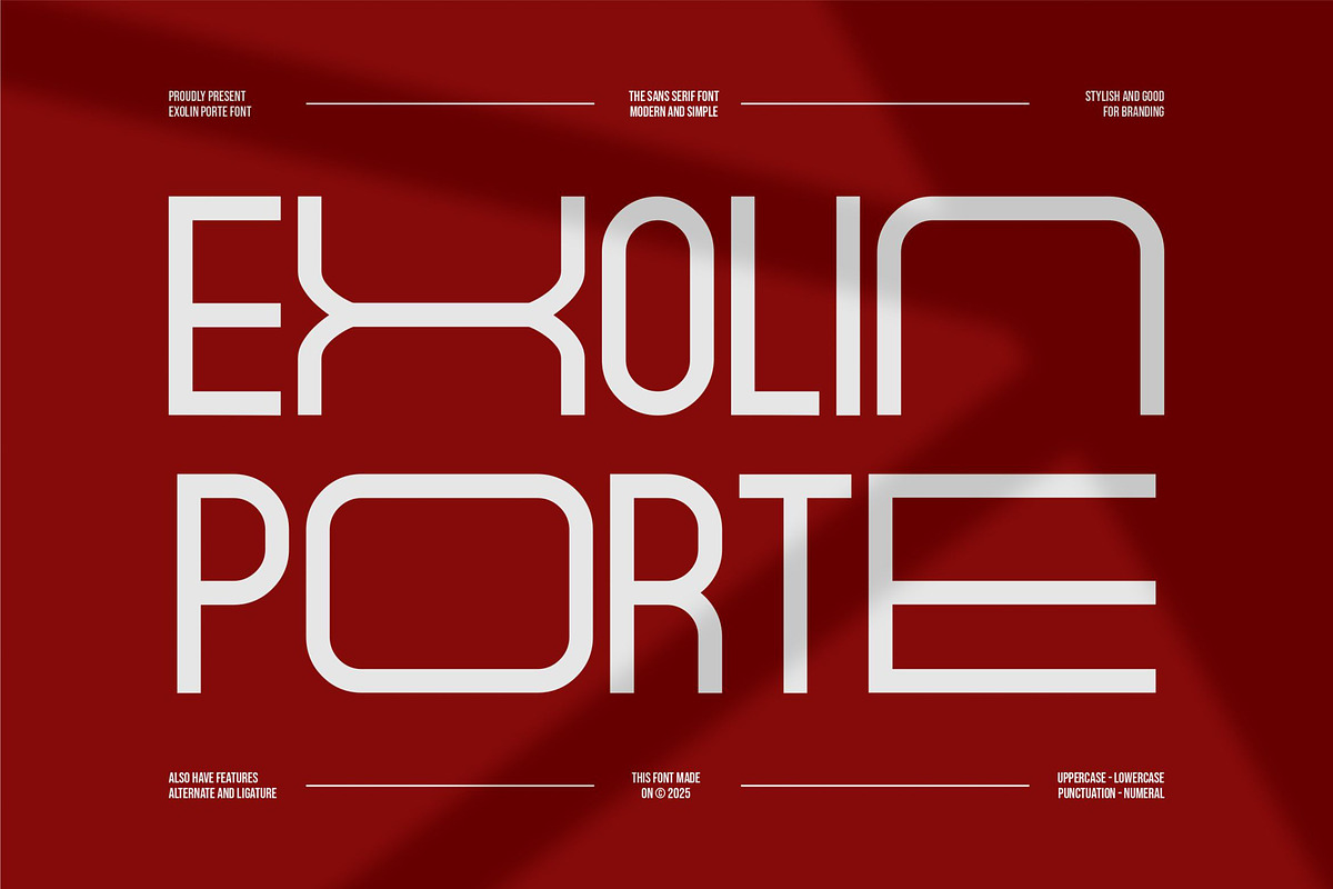 Exolin Porte || Modern Sans Serif, a Sans Serif Font by Ermedia Studio (Photo 1 of 10)
