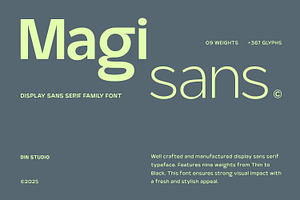 Magisans, a Sans Serif Font by din-studio.com