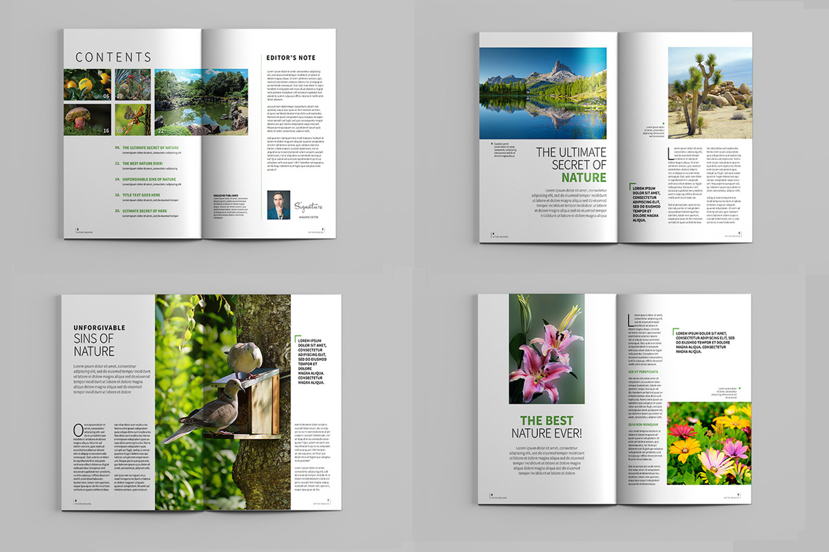 Travel Magazine Template, a Magazine Template by xtratimebd (Photo 2 of 4)