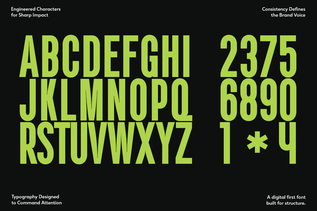 GC Horizon - Modern Bold Condensed, a Sans Serif Font by Glyphonic (Photo 15 of 15)