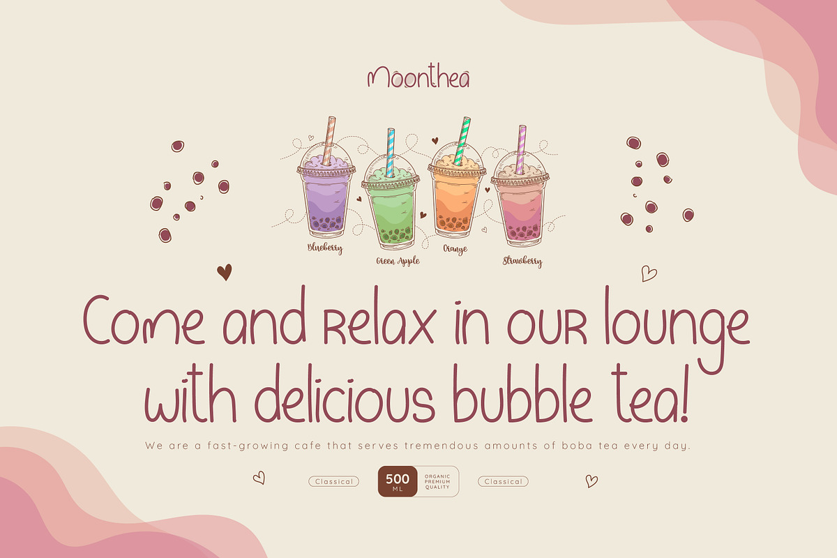 Moonthea Friendly Handwritten Font, a Handwritten Font by infernostudio3 (Photo 6 of 11)