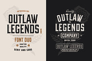 OUTLAW LEGENDS Font Duo + Extra, a Serif Font by Davide Bassu (Thumbnail 3 of 18)