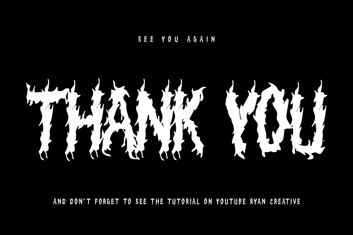Death angel - Death metal font style, a Blackletter Font by NuType (Photo 9 of 9)