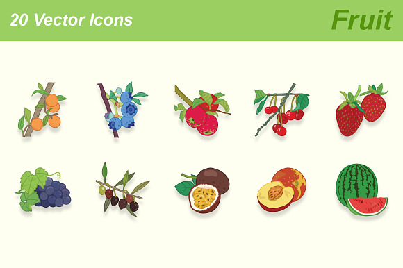 Fruit Vector Icons