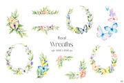 Watercolor Butterflies and Flowers, a Decorative Illustration by Elena Medvedeva (Thumbnail 6 of 12)