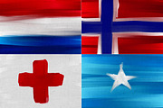 40 National Flags Painted on Canvas, a Texture Graphic by lissius (Thumbnail 4 of 5)