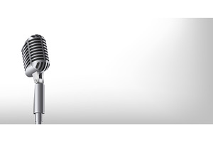 Retro vintage concert microphones., an Object Illustration by HAPPY VECTOR