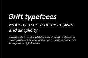 Grift - Geometric Typeface