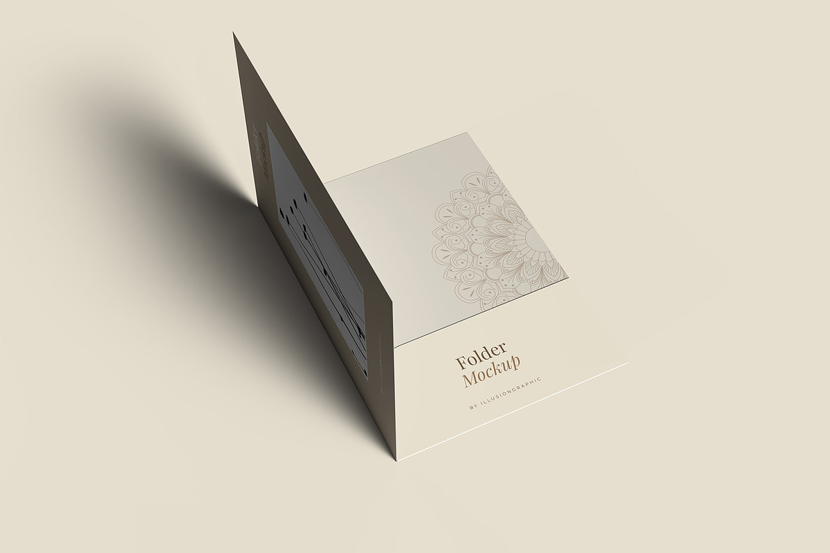 Folder Mockup - 12 Views, a Packaging Mockup by Illusiongraphic (Photo 12 of 28)