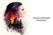 Double Exposure Photoshop Action, an Action Add-On by Krystal Designs Co. (Thumbnail 2 of 5)