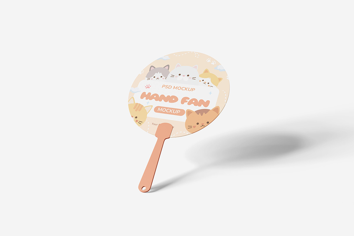 Hand Fan Mockup, a Product Mockup by MrLetters (Photo 4 of 5)