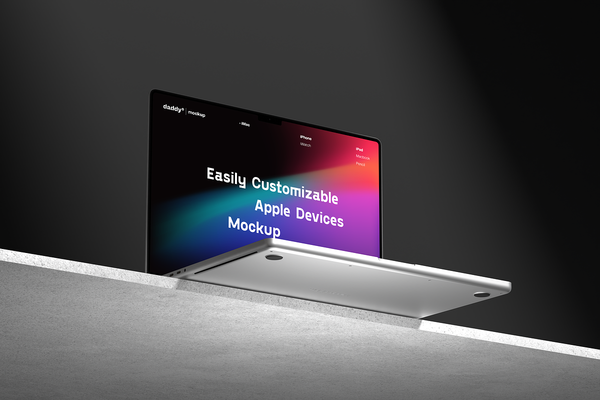 Apple Products Mockup Collection, a Device Mockup by Mockupdaddy (Photo 15 of 20)