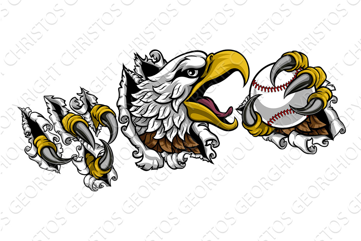 Bald Eagle Hawk Ripping Claw, an Animal Illustration by Christos Georghiou