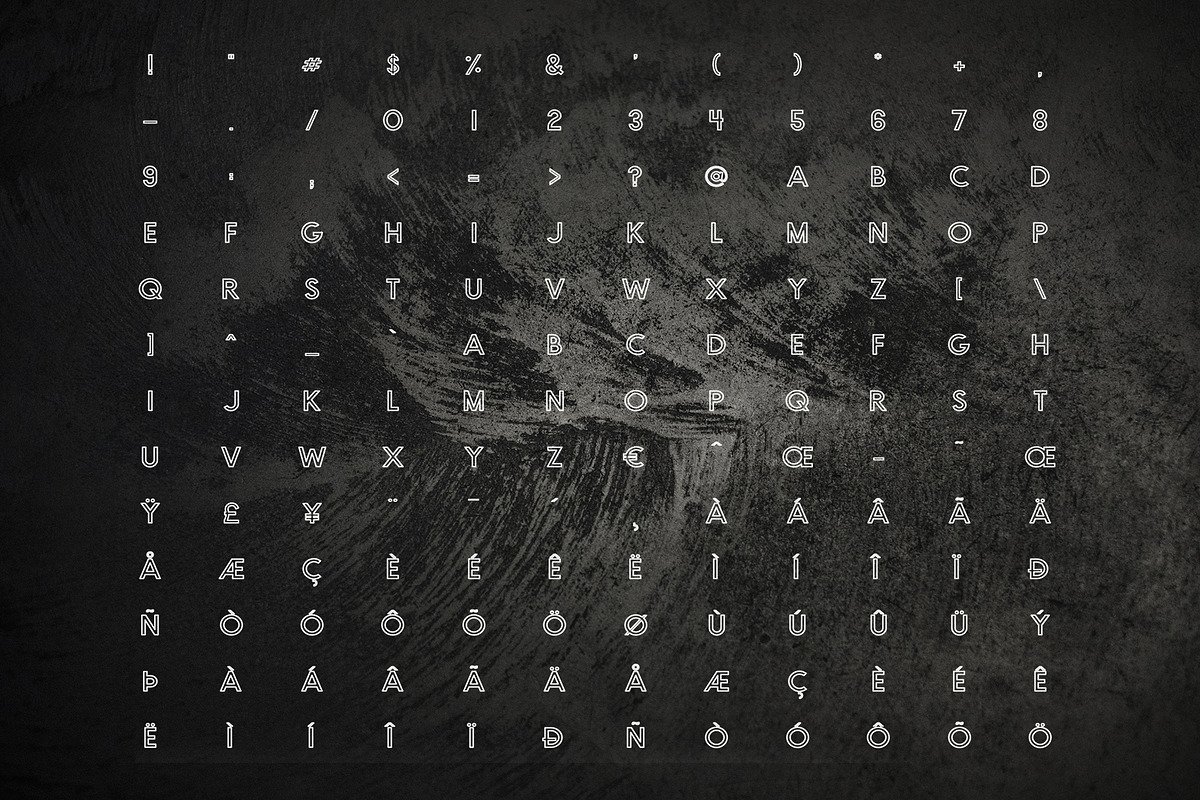 Arlo - An Alternative Outline Font preview 4