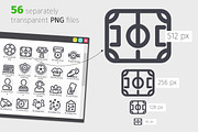 Soccer Line Icons Set, an Outline Icon by Voysla's Shop (Thumbnail 3 of 4)