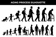 Aging Process Silhouette Vector, a Person Illustration by nandinigraphics (Thumbnail 1 of 3)