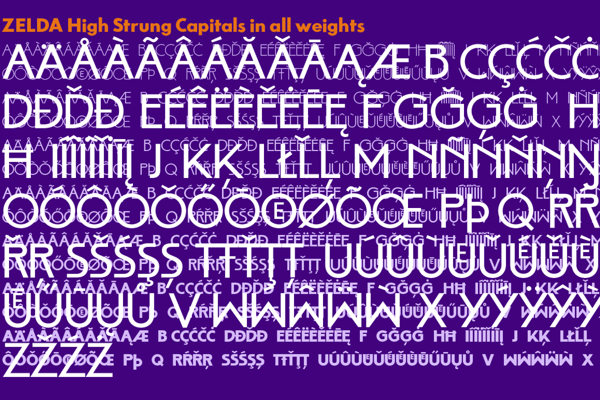 Zelda Collection, a Font by Wiescher Design (Photo 9 of 9)