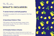 Lemon Patterns & Graphics Bundle, a Pattern Graphic by Fern & Quill (Thumbnail 5 of 7)