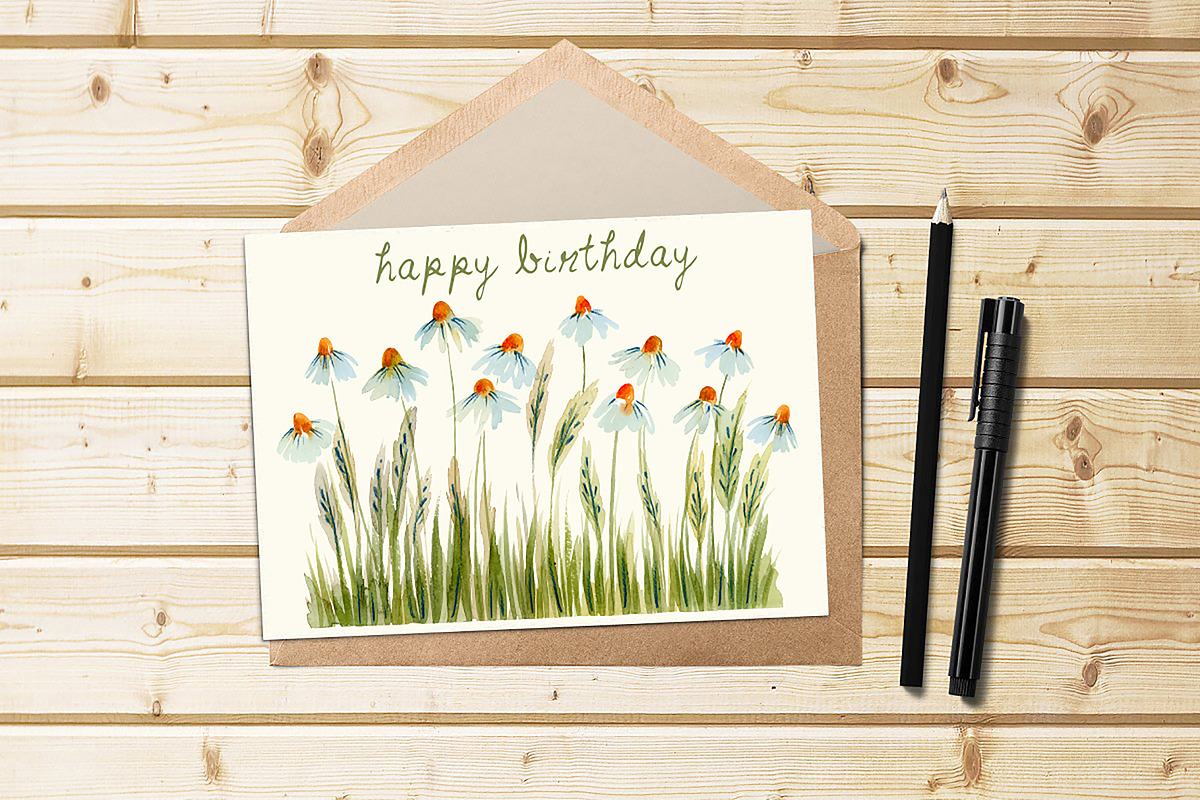 Watercolor Flowers - Chamomile, an Illustration by swiejko (Photo 4 of 6)
