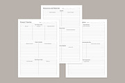 Project Planner Pages Set V-01, a Stationery Template by shahsoft (Thumbnail 3 of 3)