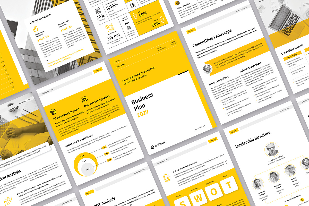 Business Plan | Canva & InDesign, a Brochure Template by Orcshape Studio (Photo 2 of 12)