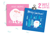 MERRY CHRISTMAS! YETI SET., a Decorative Illustration by Alena Razumova (Thumbnail 2 of 4)