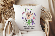 Never Too Old to Play with Dolls PNG, an Illustration by DreamCafeArt (Thumbnail 6 of 6)