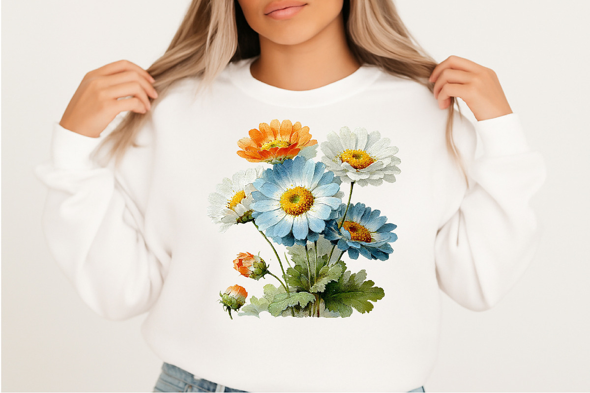 Watercolor Spring Wildflowers Png, an Illustration by Craft Nest (Photo 7 of 11)