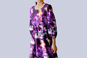 Abstract Neon Purple Flower, a Pattern Graphic by AAN Seamless Shop (Thumbnail 3 of 4)
