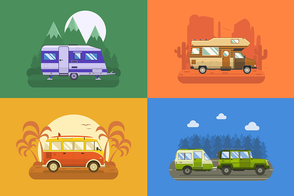 RV Travel Collection, an Illustration by Alex Krugli (Photo 1 of 9)