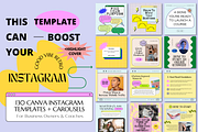 Retro Canva Instagram Booster Pack, a Social Media Template by Guavamelo Studio (Thumbnail 1 of 15)