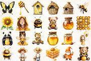 Little Honeybee Clipart, an Illustration by Libby Wishes (Thumbnail 4 of 7)