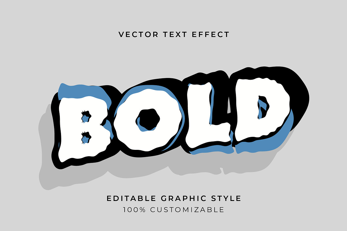 Bold Irregular Shadow Text Effect