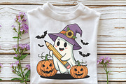 Retro Teacher Ghost PNG Halloween, an Illustration by CraftArtStudio (Thumbnail 3 of 4)